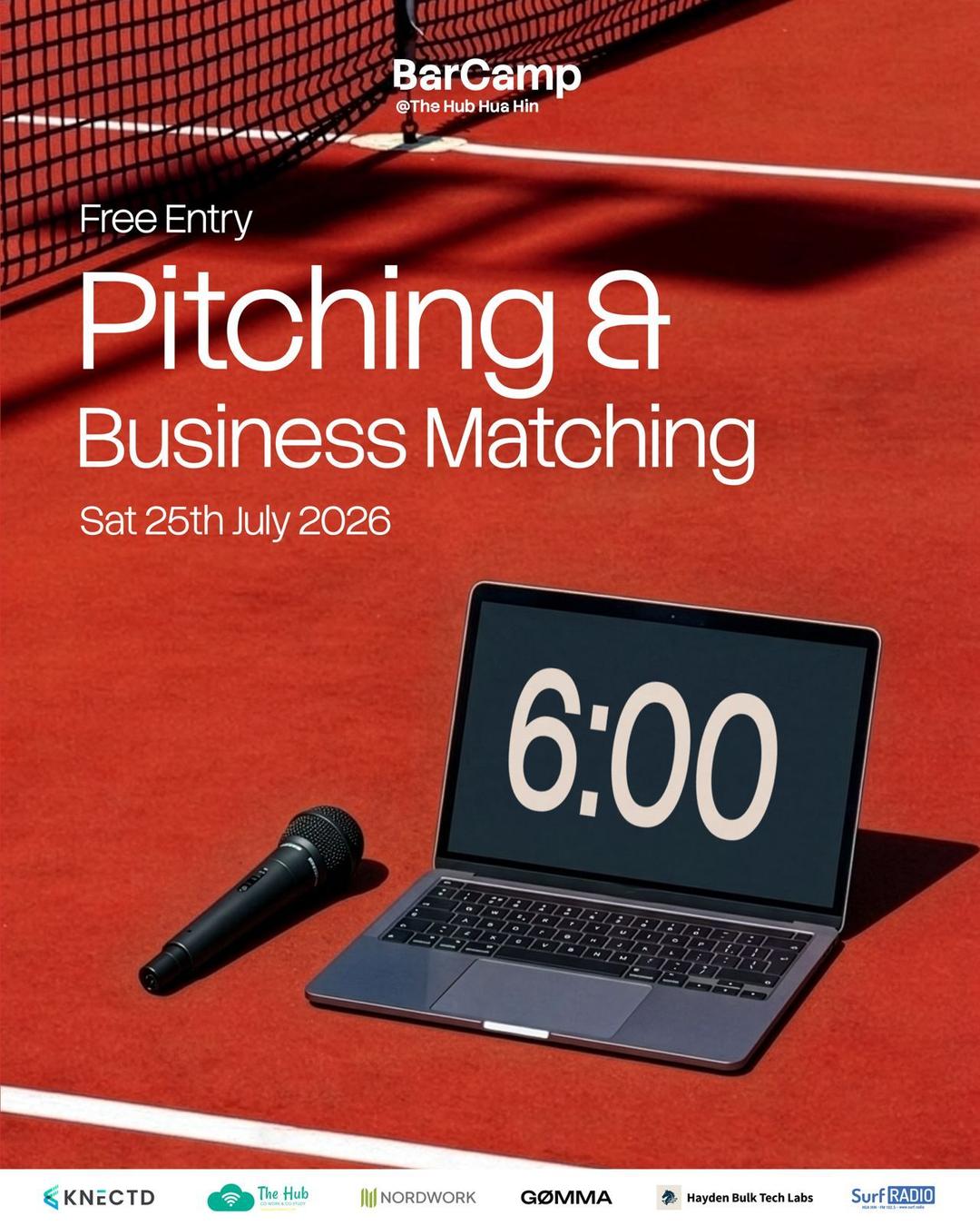 BarCamp Hua Hin — Pitching & Business Matching — 25 July 2026